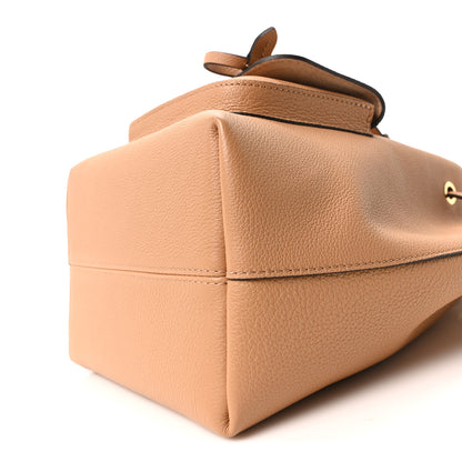Louis Vuitton Calfskin Lockme Bucket MM Arizona Beige 9 of 10