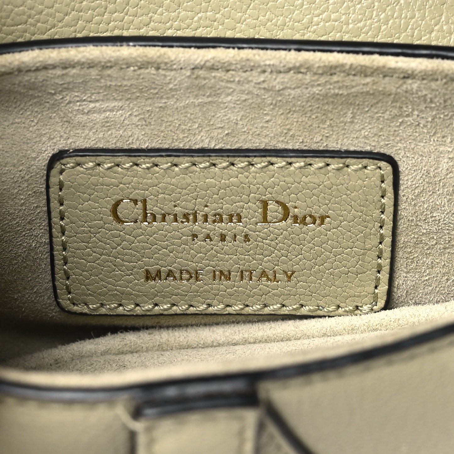 Goatskin Micro Saddle Bag With Strap Sage Green