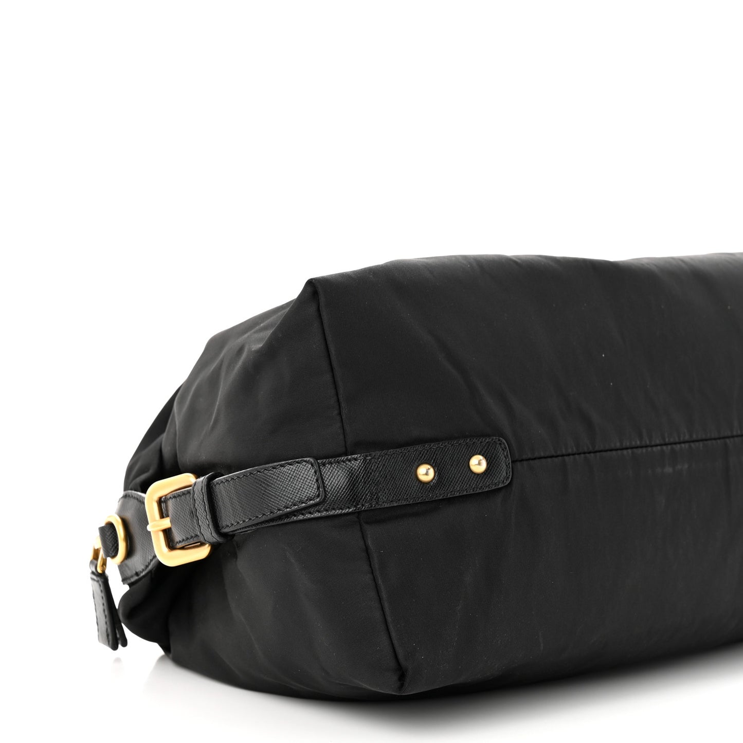 Nylon Animalier Boston Bag Black