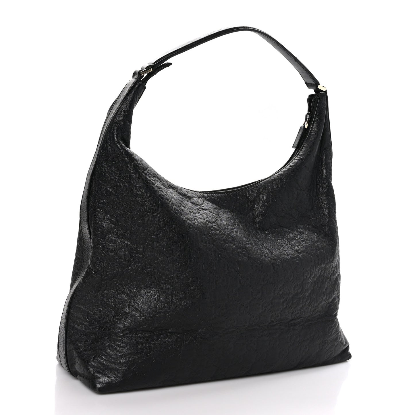 Guccissima Large Hobo Black