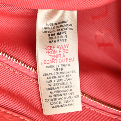 Burberry Heritage Grain Check Embossed Medium Dewsbury Tote Peony Rose 6 of 11
