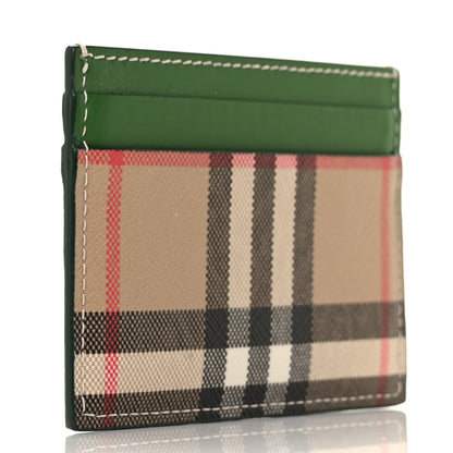 Burberry Vintage Check Calfskin Card Case Ivy Green 3 of 8