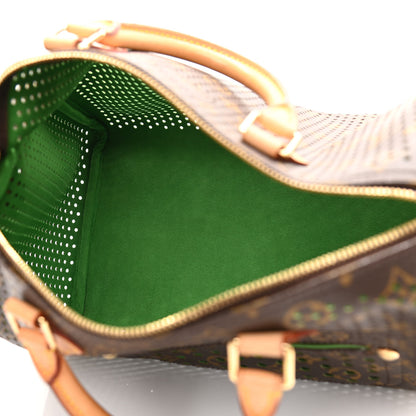 Louis Vuitton Monogram Perforated Speedy 30 Green 5 of 10