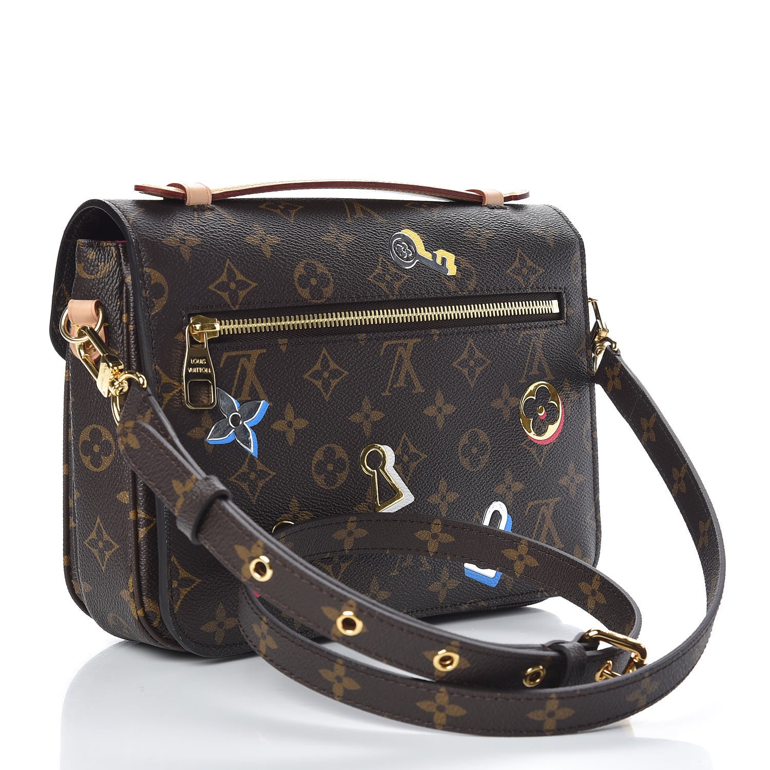 Louis Vuitton Monogram Love Lock Pochette Metis 3 of 9
