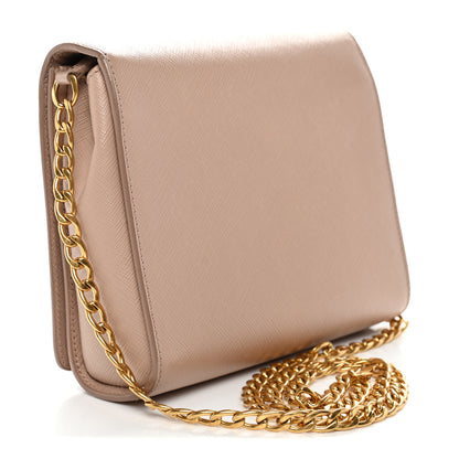 Prada Saffiano Chain Crossbody Bag Cipria 3 of 11
