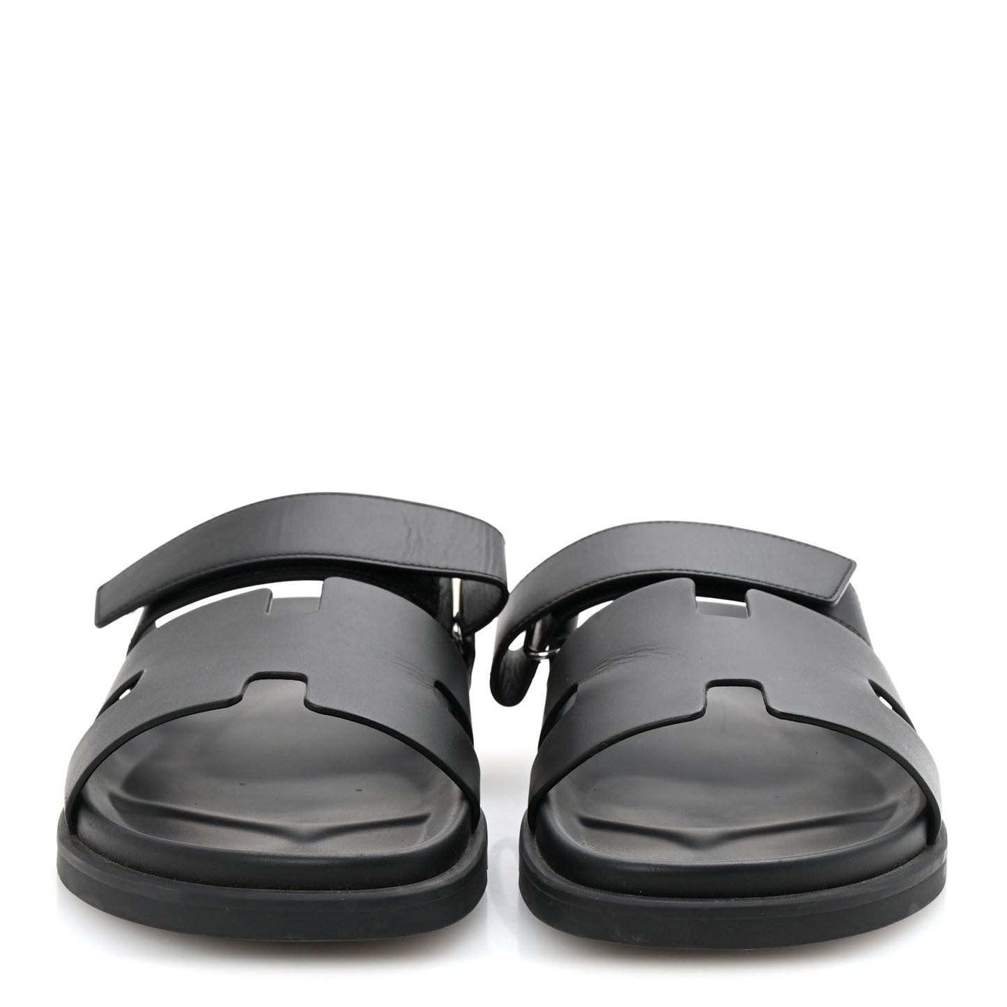 Calfskin Mens Chypre Sandals 44.5 Black