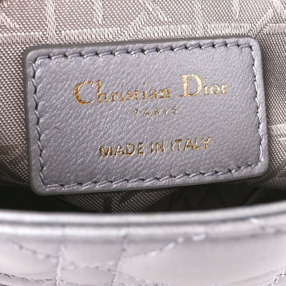 Christian Dior Lambskin Cannage Mini Lady Dior Grey 6 of 11