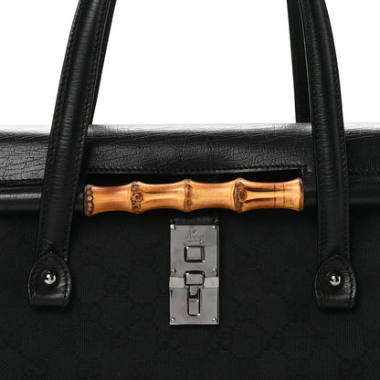Gucci Monogram Bamboo Bullet Bag Black 8 of 11