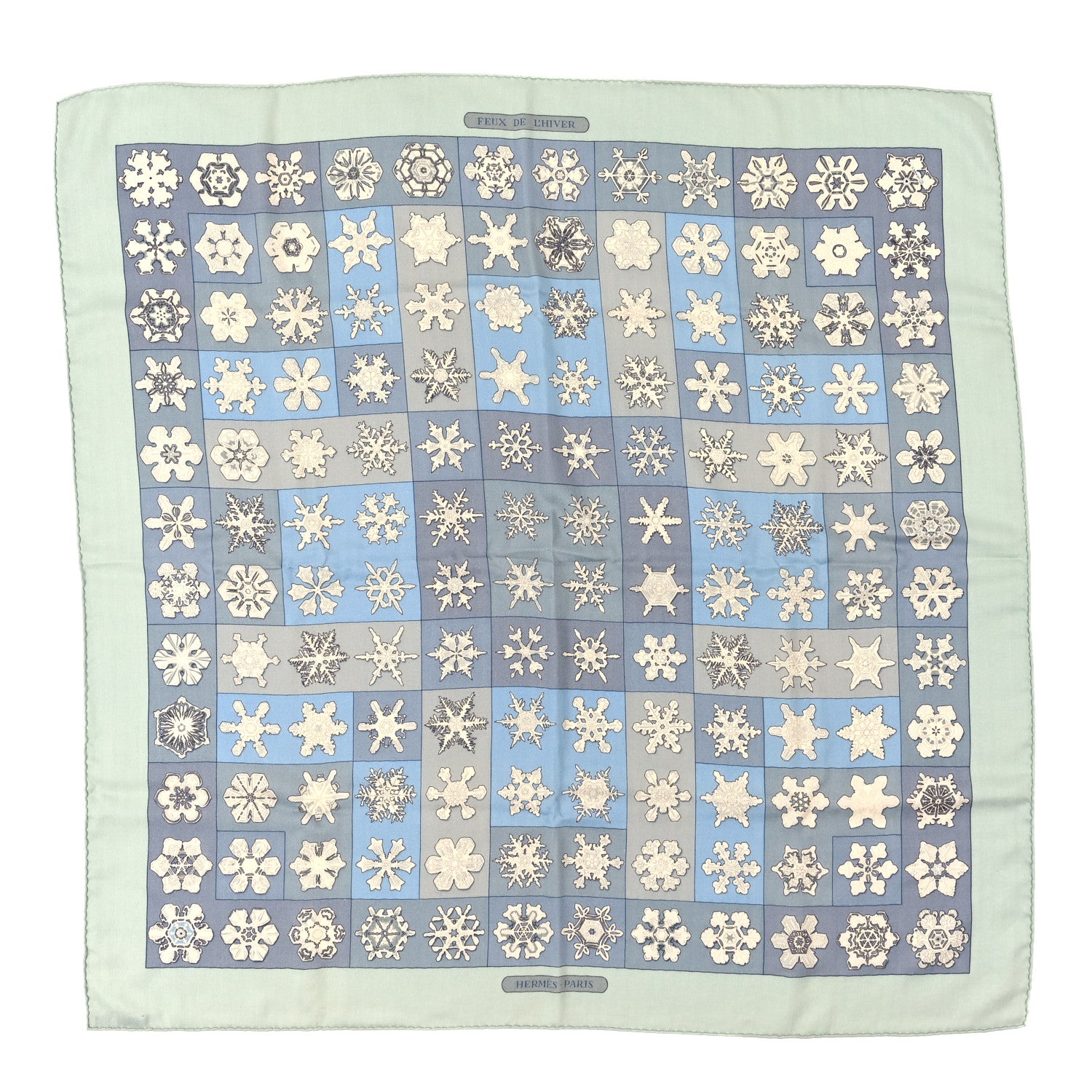 Hermes Silk Feux de L'hiver Scarf 90 1 of 3