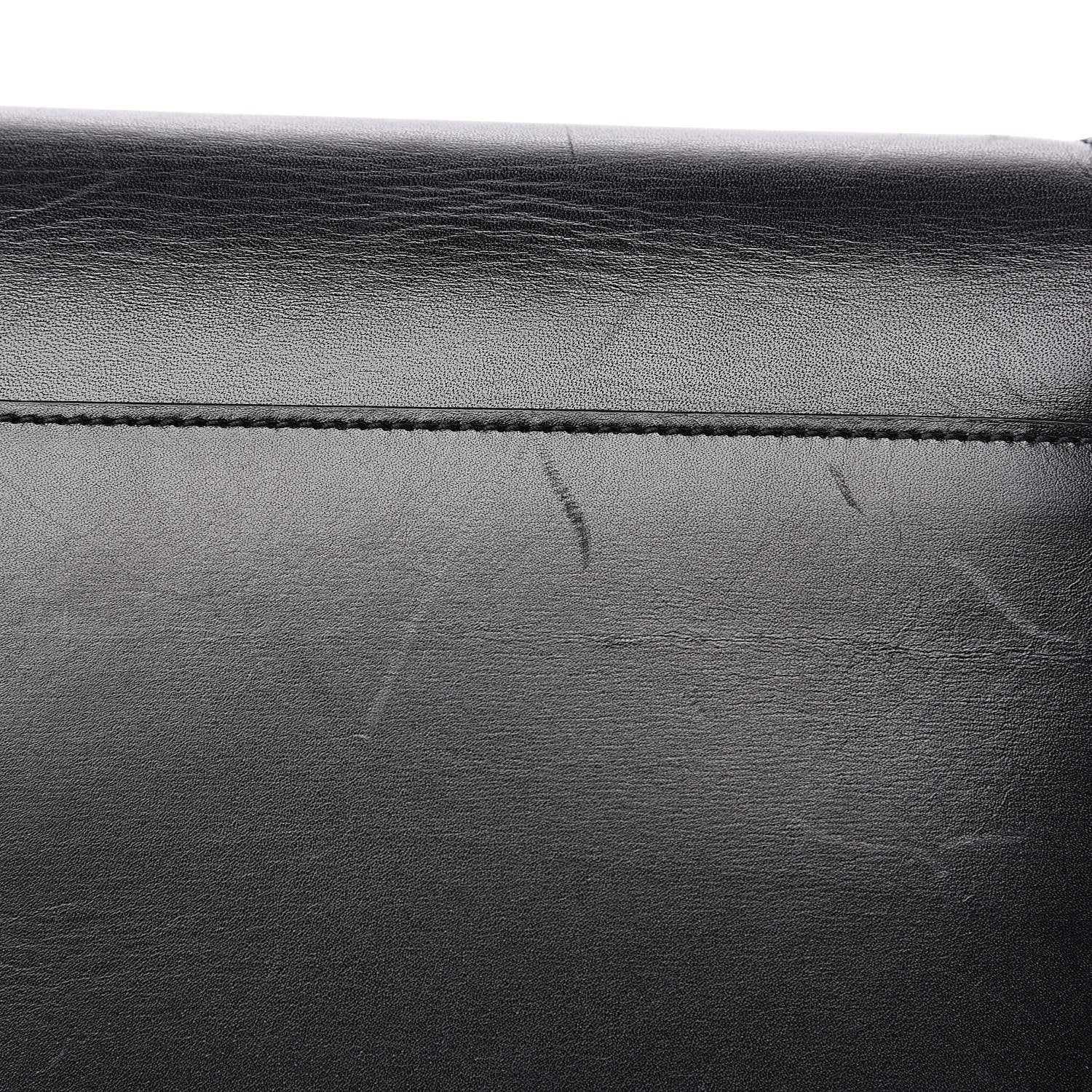 Saint Laurent Smooth Calfskin Monogram Cassandra Clasp Black 9 of 15