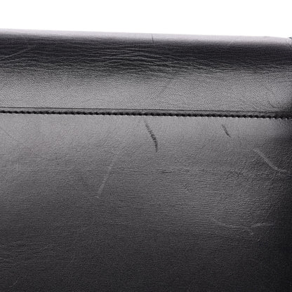 Saint Laurent Smooth Calfskin Monogram Cassandra Clasp Black 9 of 15