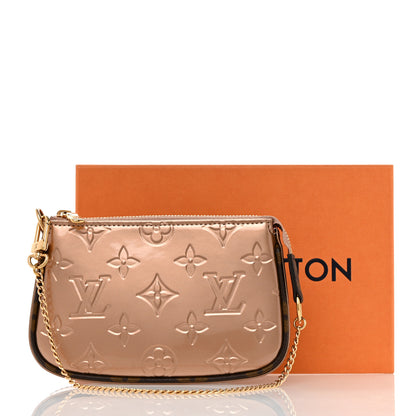 Louis Vuitton Metallic Vernis Mini Pochette Accessories Rose Gold 7 of 7