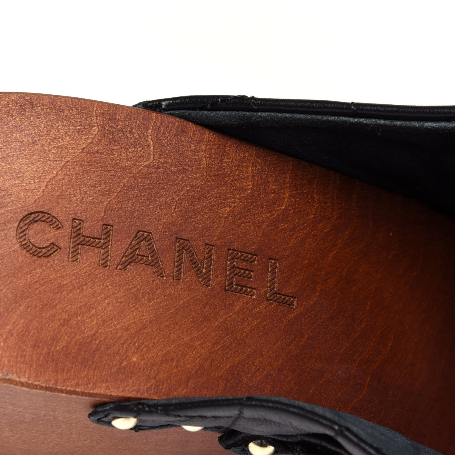 Chanel Lambskin Quilted Chain Clog Mules 39 Black 8 of 11