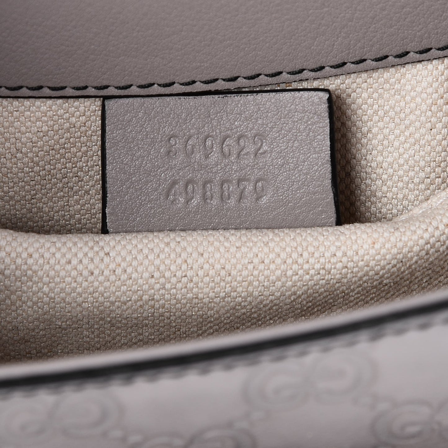 Guccissima Mini Emily Chain Shoulder Bag Storm Grey