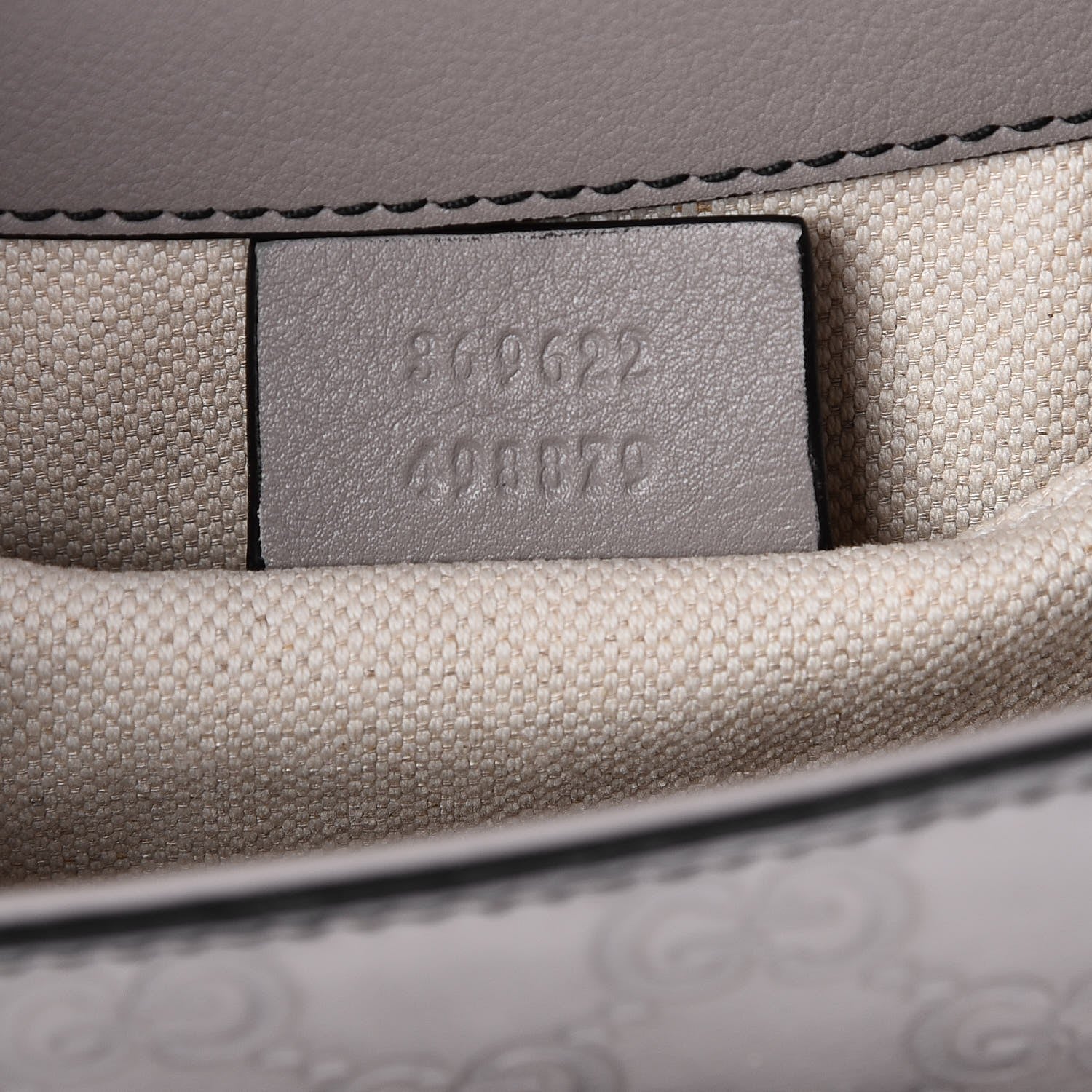 Gucci Guccissima Mini Emily Chain Shoulder Bag Storm Grey 7 of 7