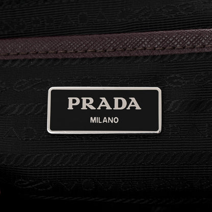 Prada Tessuto Nylon Saffiano Vela Medium Backpack Bordeaux 6 of 11