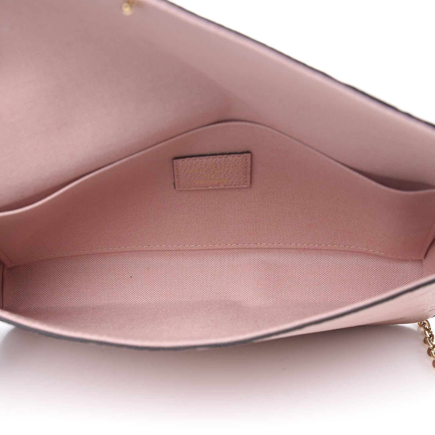 Louis Vuitton Empreinte Pochette Felicie Chain Wallet Rose Poudre 5 of 11