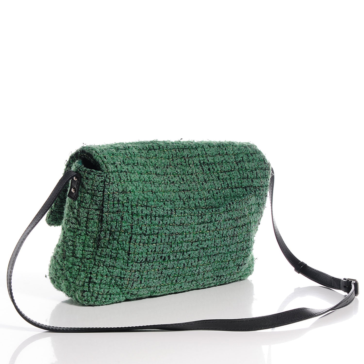 Chanel Tweed Easy 2.55 Reissue XXL Maxi Flap Green 3 of 8