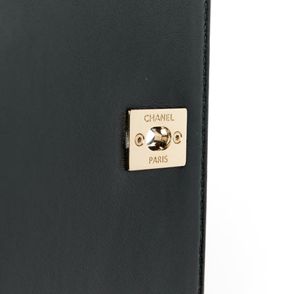Chanel Calfskin Stitched CC Case Flap Bag Black 7 of 11