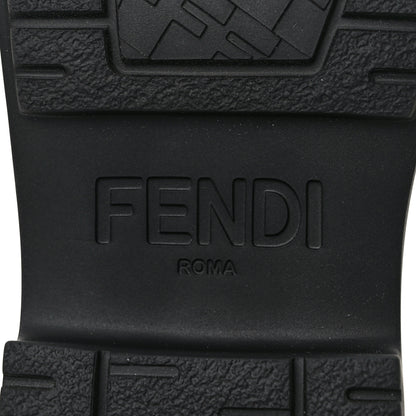 Fendi Vitello Abrasivato Fendigraphy 50mm Loafers 38.5 Blanco Babe 8 of 11