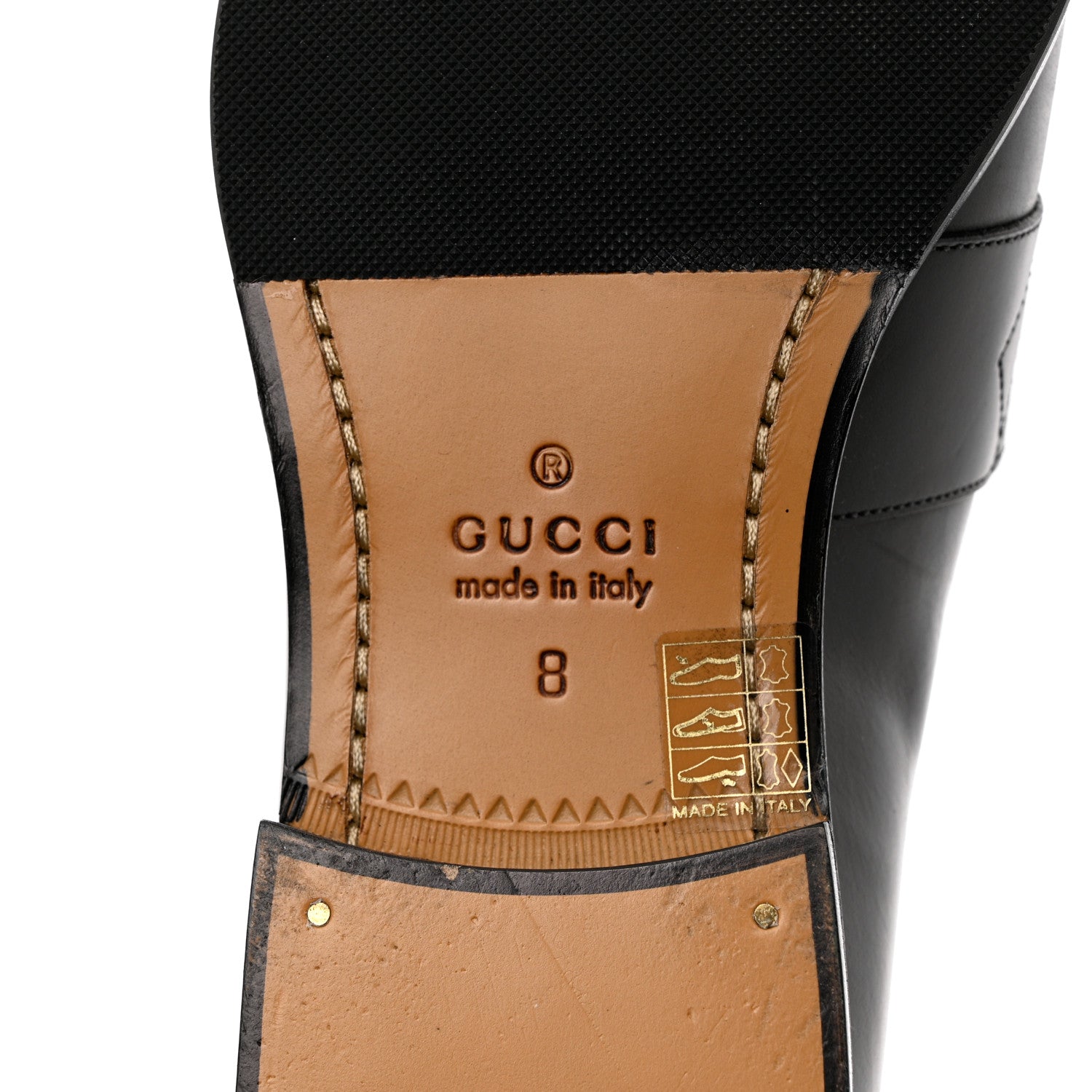 Gucci Calfskin Mens Tassel Loafers 8 Black 8 of 17