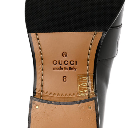 Gucci Calfskin Mens Tassel Loafers 8 Black 8 of 17