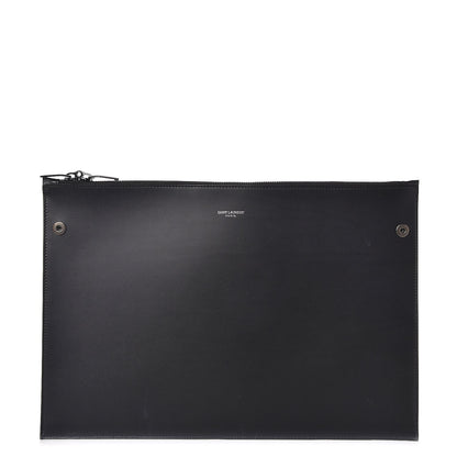 Saint Laurent Coated Canvas Zip Pouch Black 1 of 7