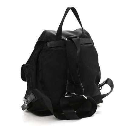 Prada Tessuto Nylon Saffiano Medium Backpack Black 3 of 10