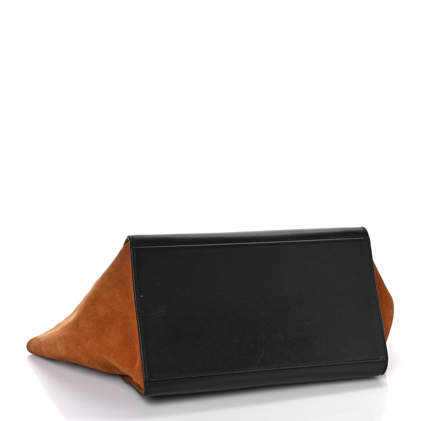 Snakeskin Suede Trapeze Brown