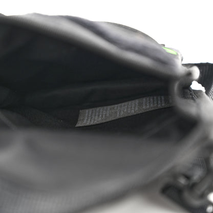 Balenciaga Nylon Logo Multi Patch Small Explorer Pouch with Strap Black 5 of 10