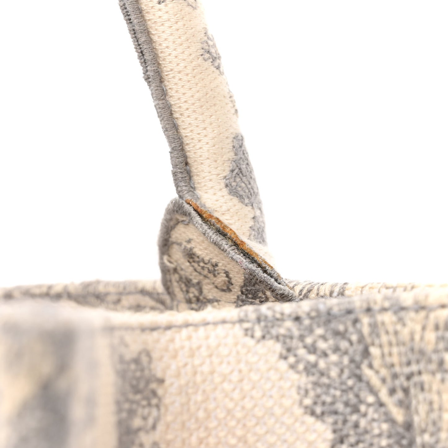 Canvas Embroidered Medium Dioriviera Toile De Jouy Book Tote Gray
