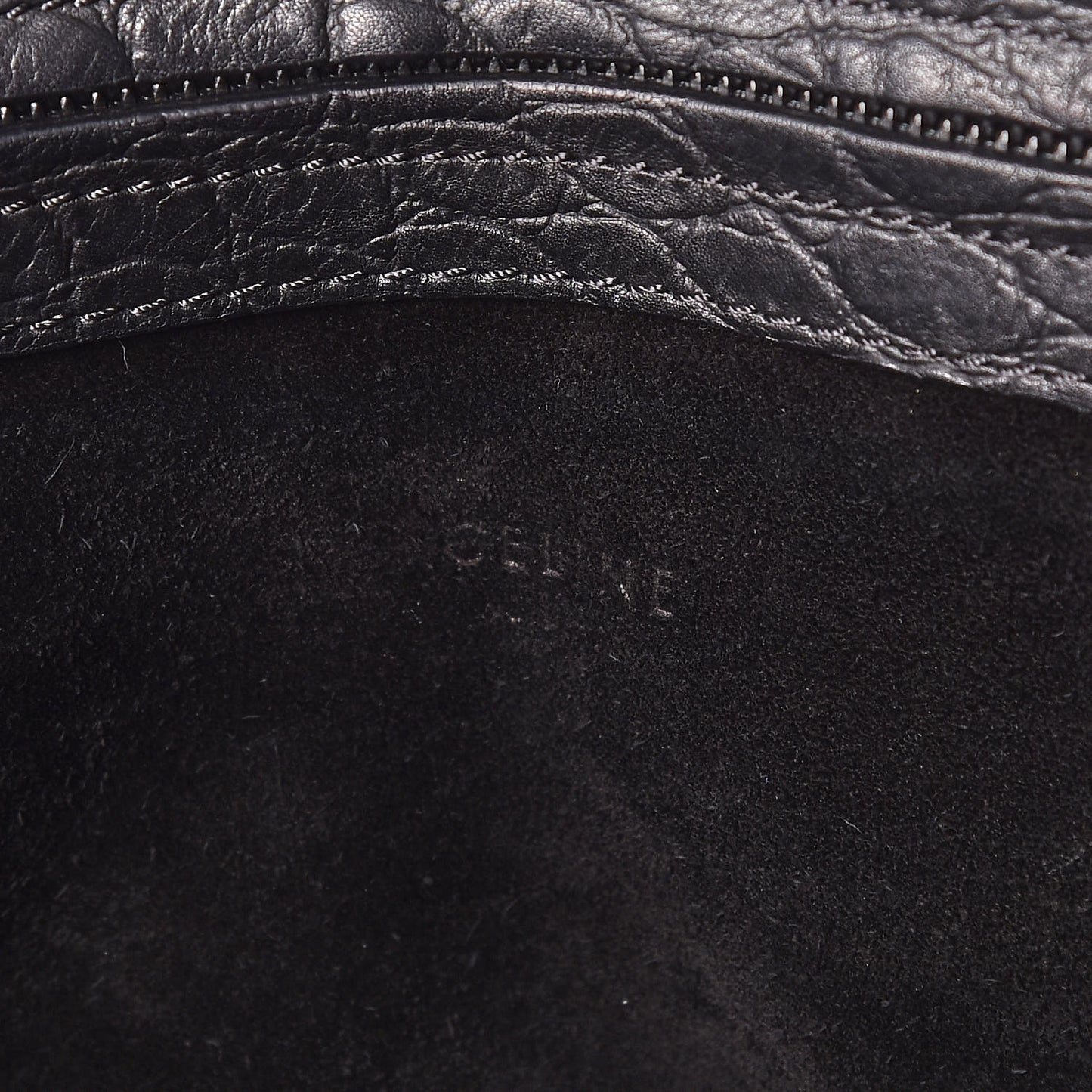 Crocodile Embossed Calfskin Medium Phantom Luggage Black