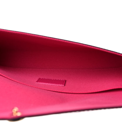 Louis Vuitton Vernis Valentine Pochette Felicie Chain Wallet Fuchsia 5 of 10