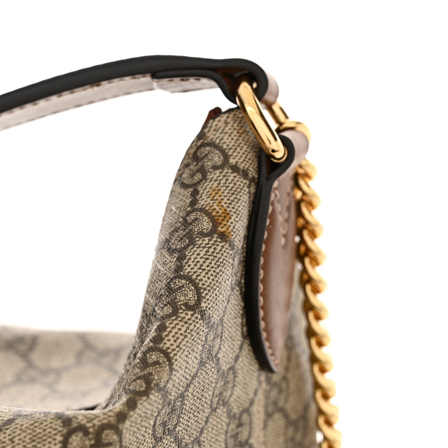 Gucci GG Supreme Monogram Large Linea A Hobo Light Brown 11 of 11