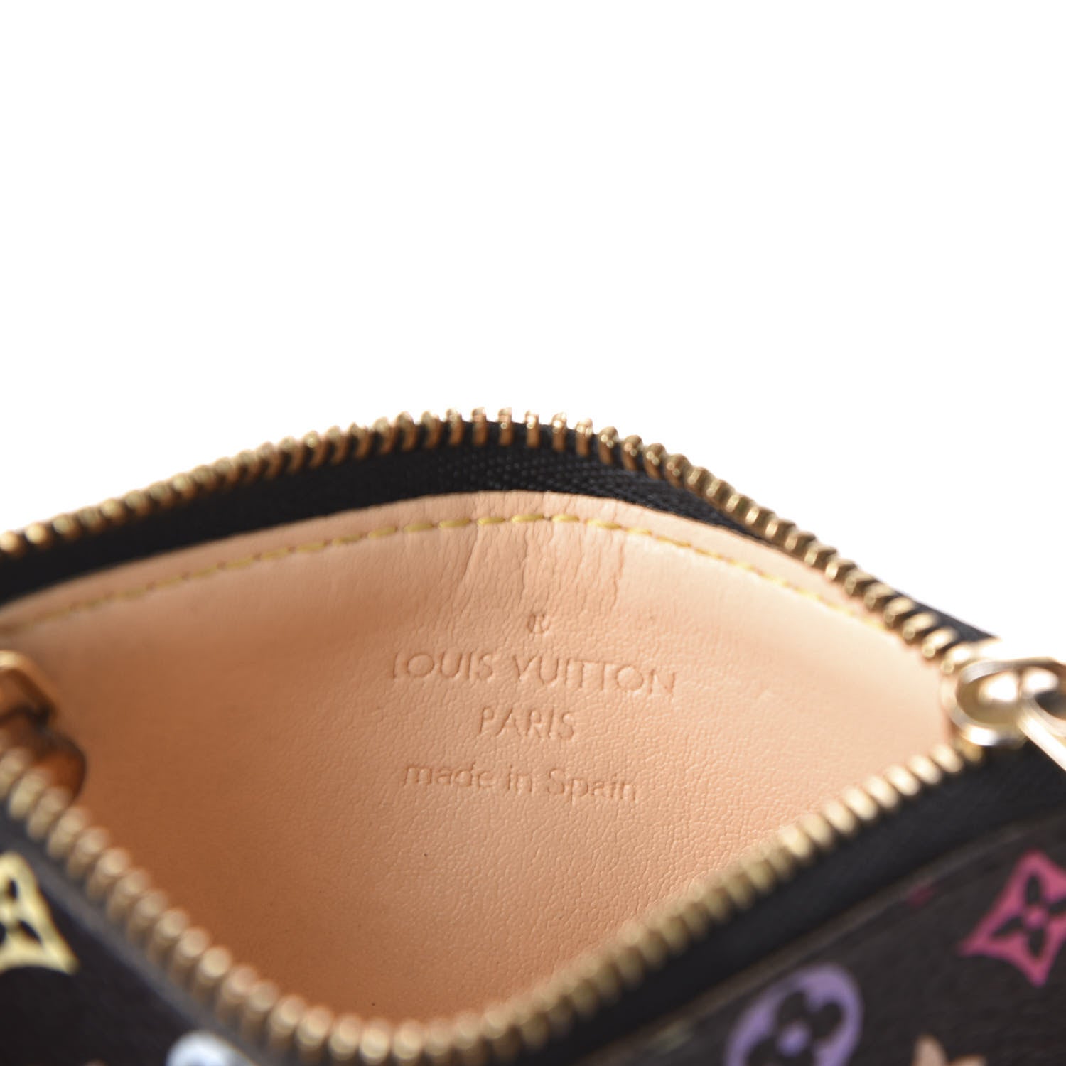 Louis Vuitton Monogram Multicolor Key Pouch Black 6 of 10