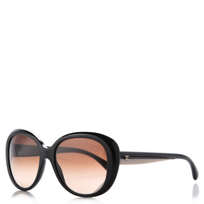 Chanel Signature Oval Sunglasses 5312 Black 1 of 9
