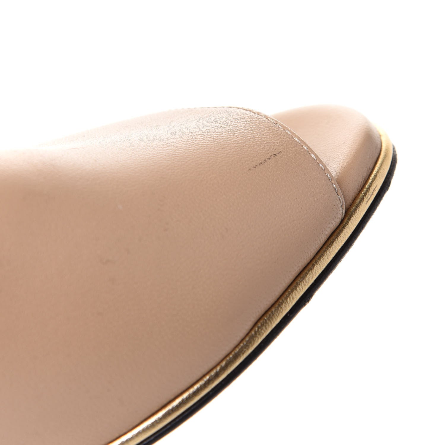 Chanel Lambskin Lucite CC Wedge Mules 37.5 Beige 8 of 17