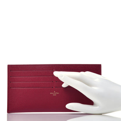 Louis Vuitton Calfskin Felicie Card Holder Insert Fuchsia 2 of 6