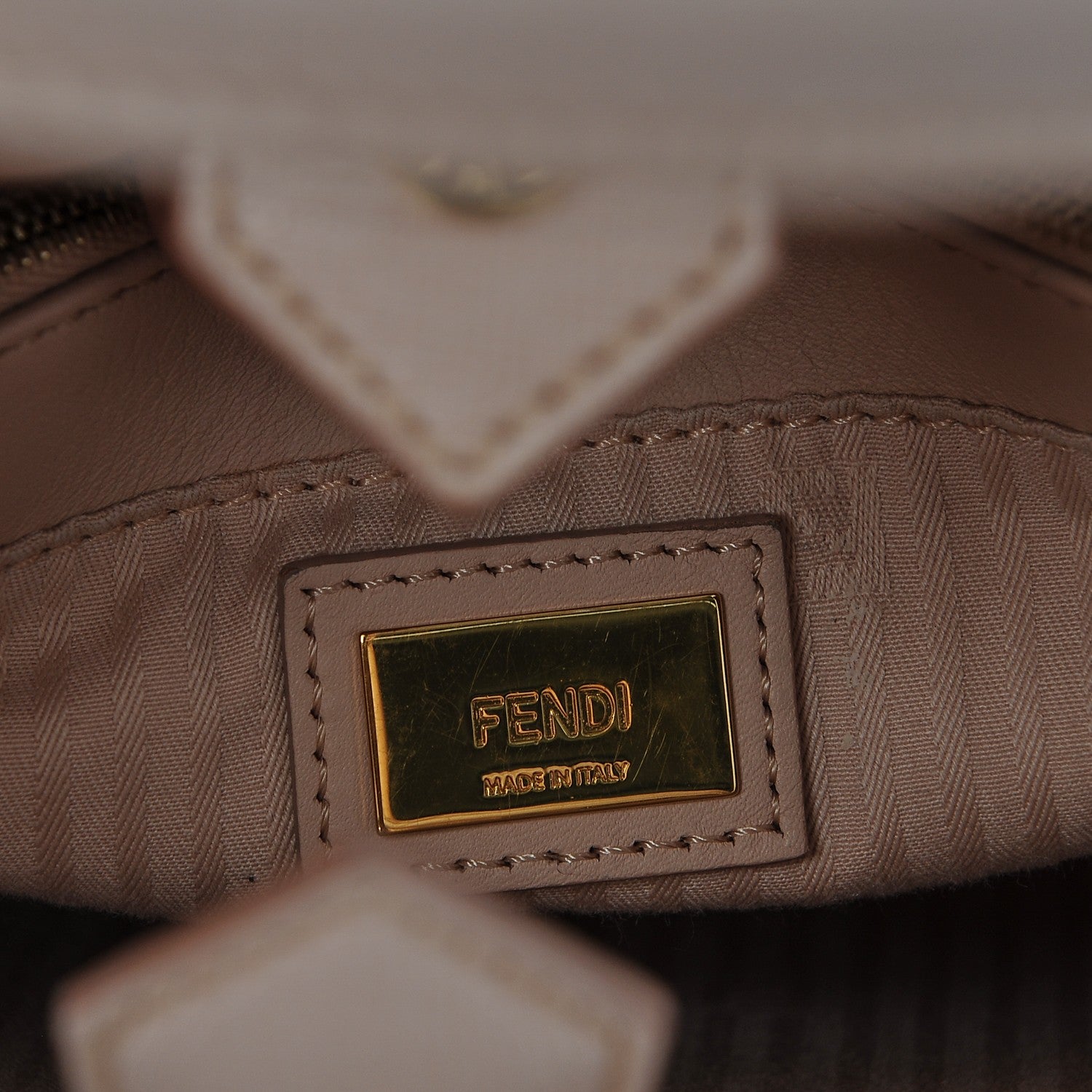 Fendi Vitello Elite Flamingo Petite 2Jours Tote Rosa Plaster 6 of 7