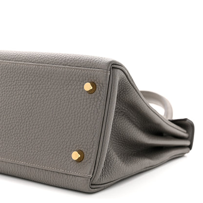 Hermes Togo Kelly Retourne 28 Etain 10 of 11