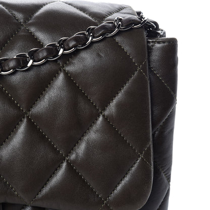 Chanel Lambskin Quilted 3 Accordion Flap Bag Dark Khaki 11 of 11