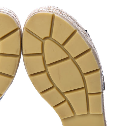 Gucci Nappa Matelasse GG Marmont Platform Espadrille Slide Sandals 37 Black 7 of 10