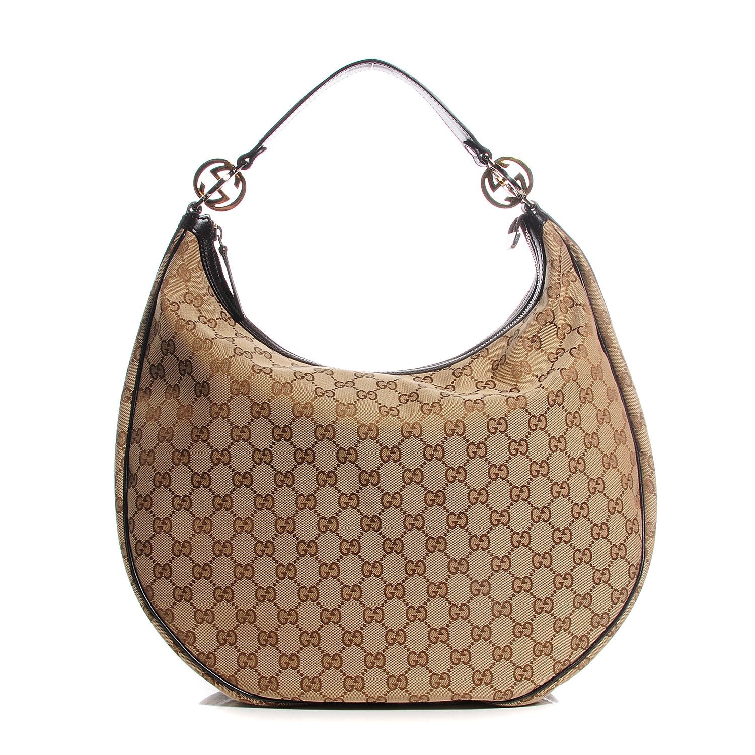 Gucci Monogram GG Twins Large Hobo Dark Brown 1 of 7