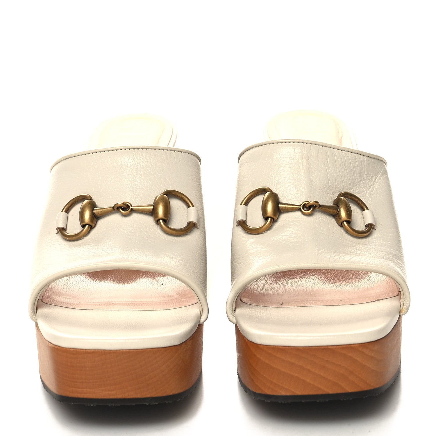 Gucci Granada Kid Houdan Platform Slide Sandals 36.5 Mystic White 2 of 8