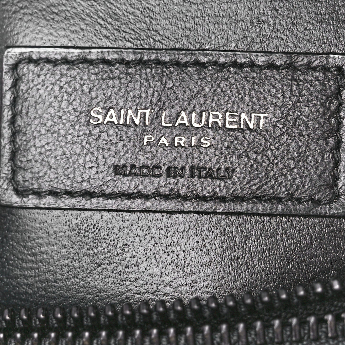 Calfskin Y Quilted Monogram Monochrome Small Loulou Chain Satchel Black