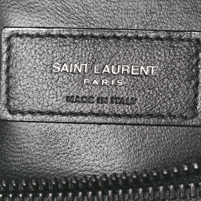 Saint Laurent Calfskin Y Quilted Monogram Monochrome Small Loulou Chain Satchel Black 7 of 12