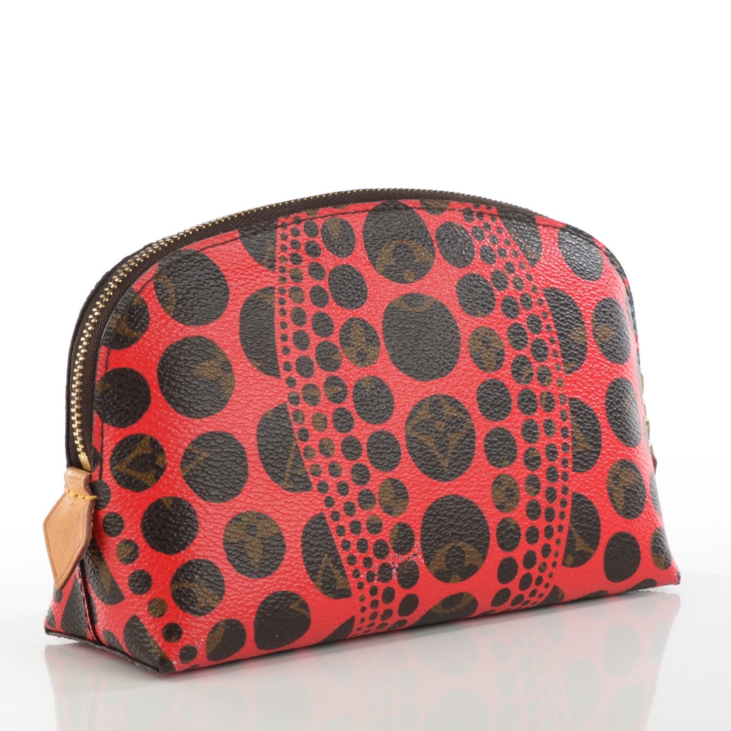 Monogram Kusama Pumpkin Dots Cosmetic Pouch Red