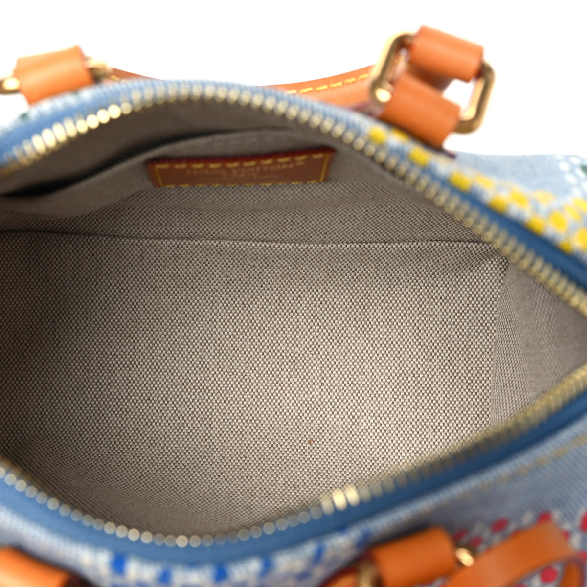 Louis Vuitton LV Vers Damier Denim Speedy Bandouliere 18 Multicolor 5 of 10