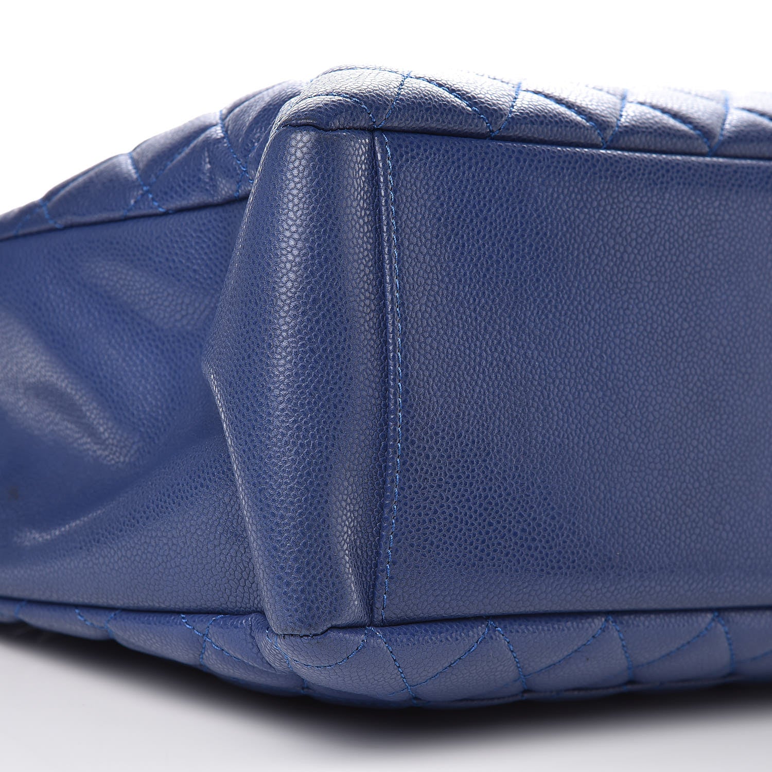 Chanel Caviar Quilted Grand Shopping Tote GST Dark Blue 8 of 12