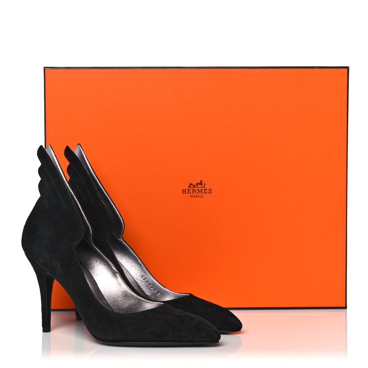 Suede Goatskin Victoire 90 Pumps 35 Black